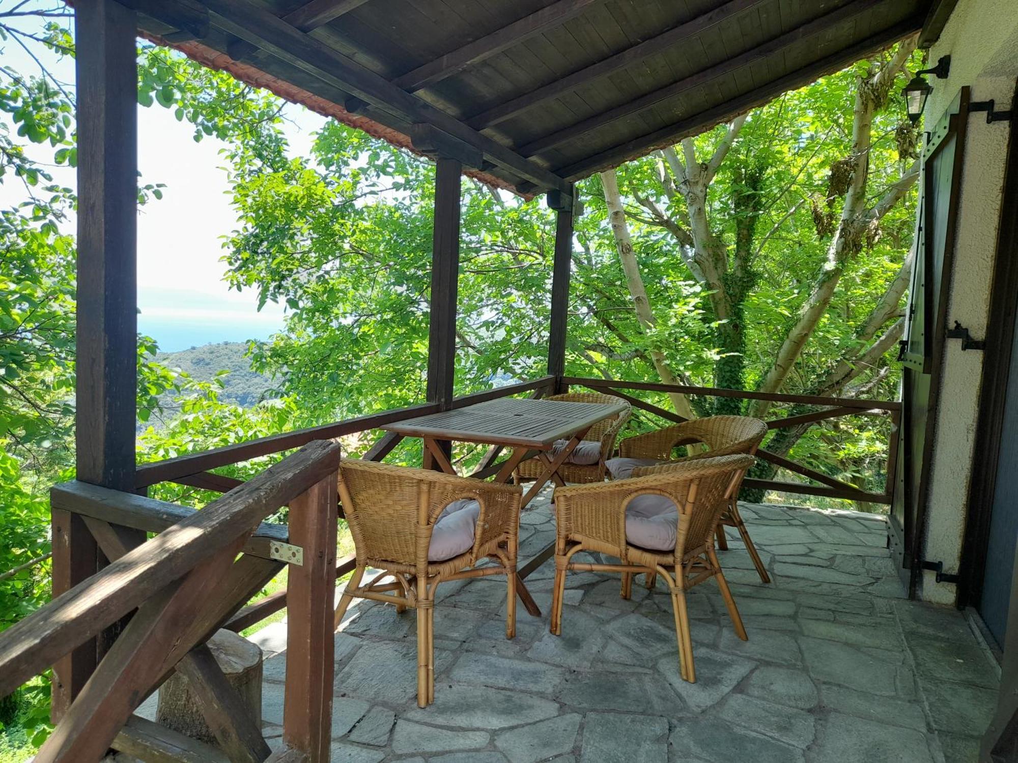 Mountain And Sea View Villa Miléai Exteriör bild